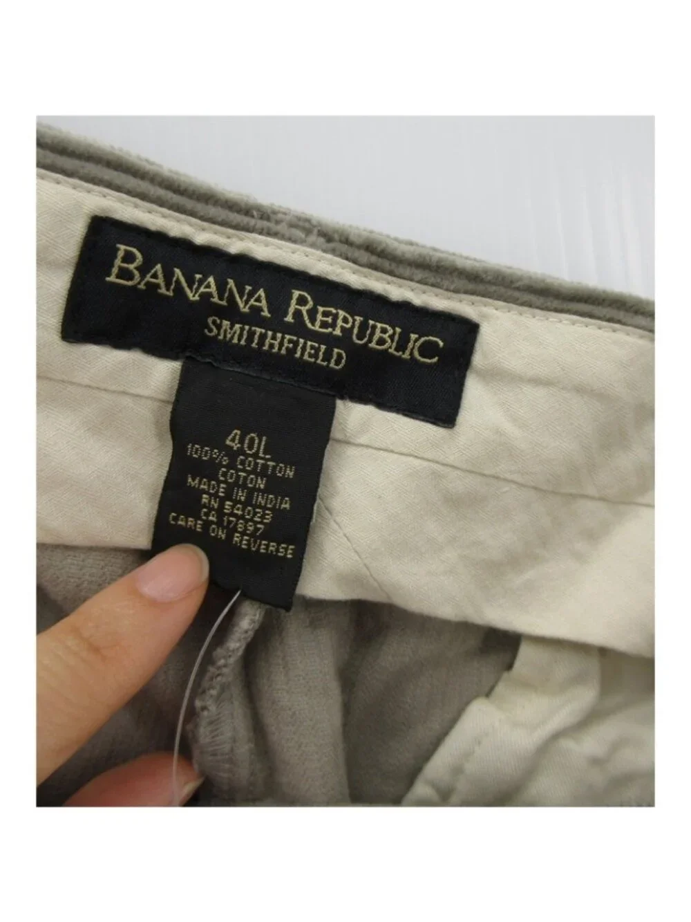 VTG Banana Republic Pants 40 L Smithfield Corduroy Relaxed Pleated NEW